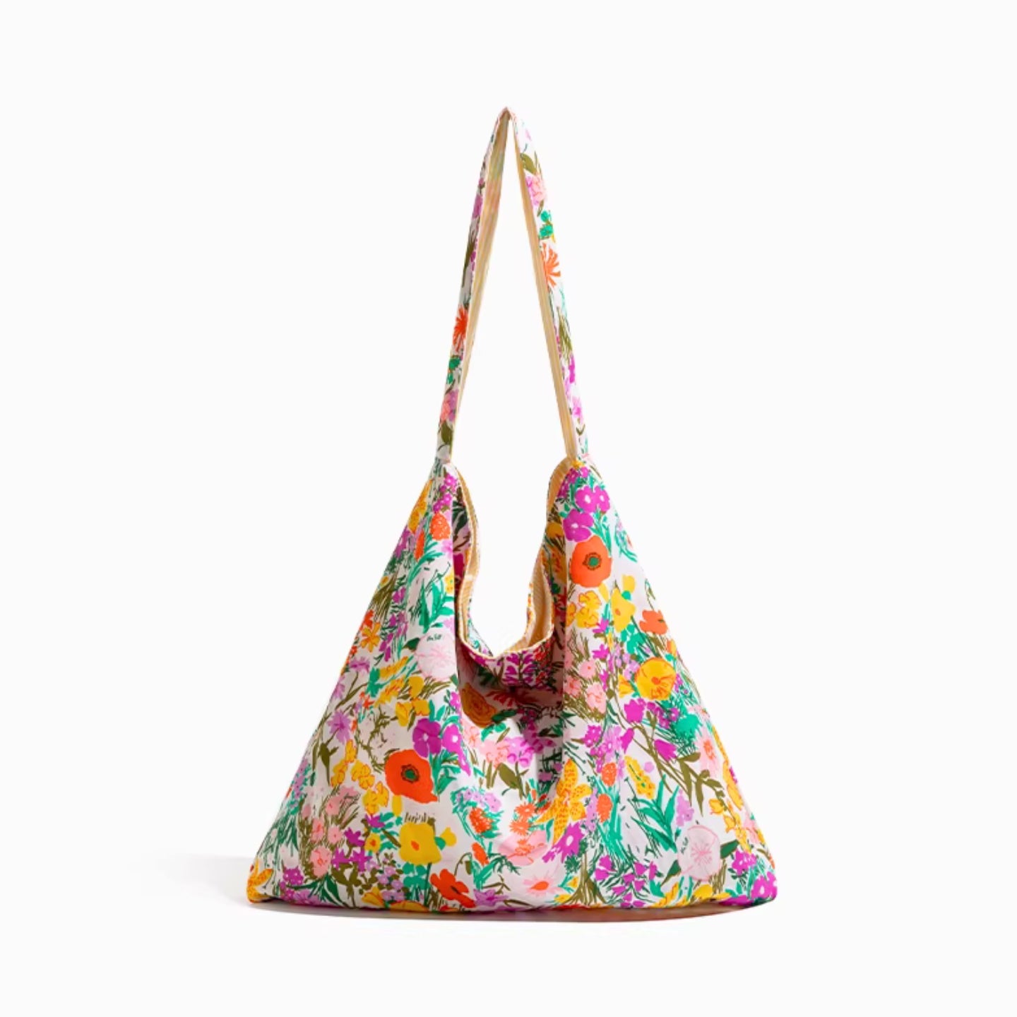 Nylon Sac à bandoulière multifonction de grande capacité à motif floral, tote bag – Sac de courses