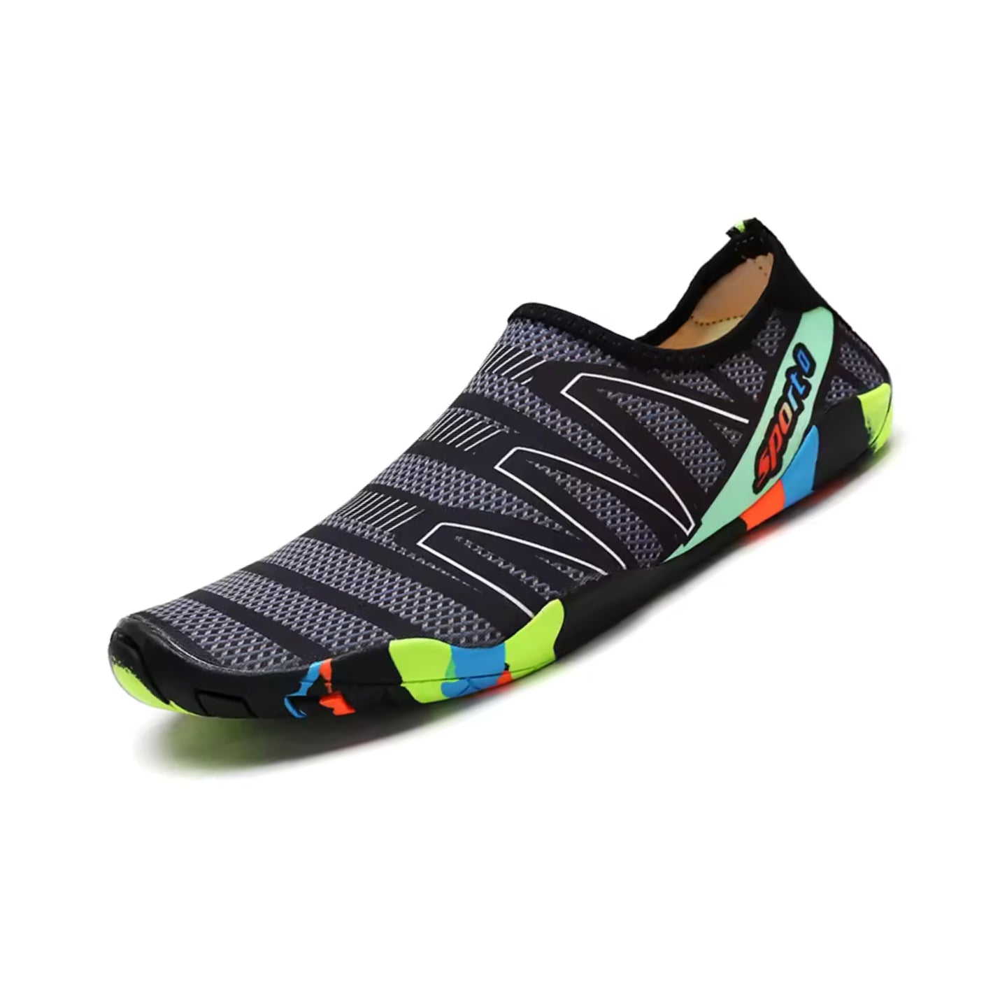 Chaussures Aquatiques Homme Femme - Chaussures de Plage à Séchage Rapide et Respirantes - Chaussons de Natation Antidérapants pour Surf, Kayak, Yoga et Randonnée Aquatique