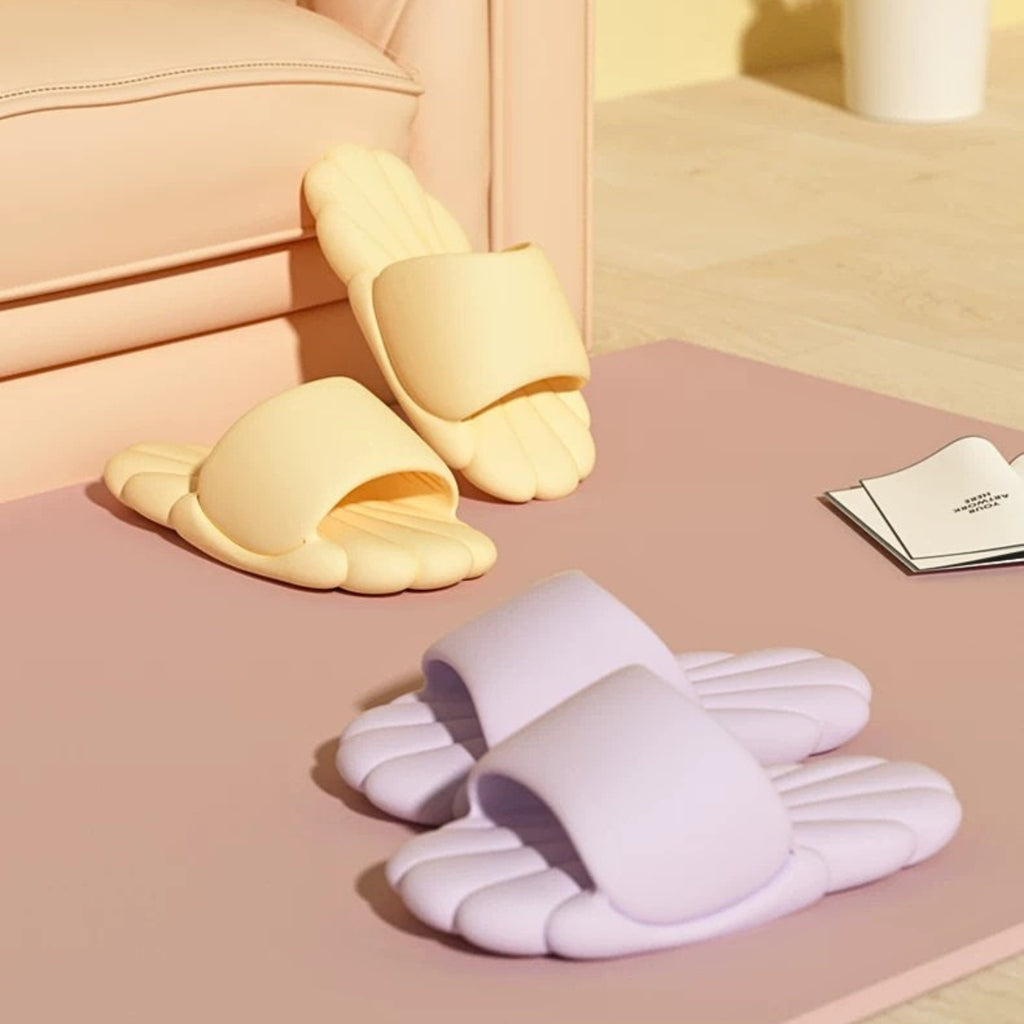 Claquettes Nuage pour Femme-Semelle Épaisse Ultra-Souple Antidérapant-Plage, Piscine, Maison-Couleurs Pastel