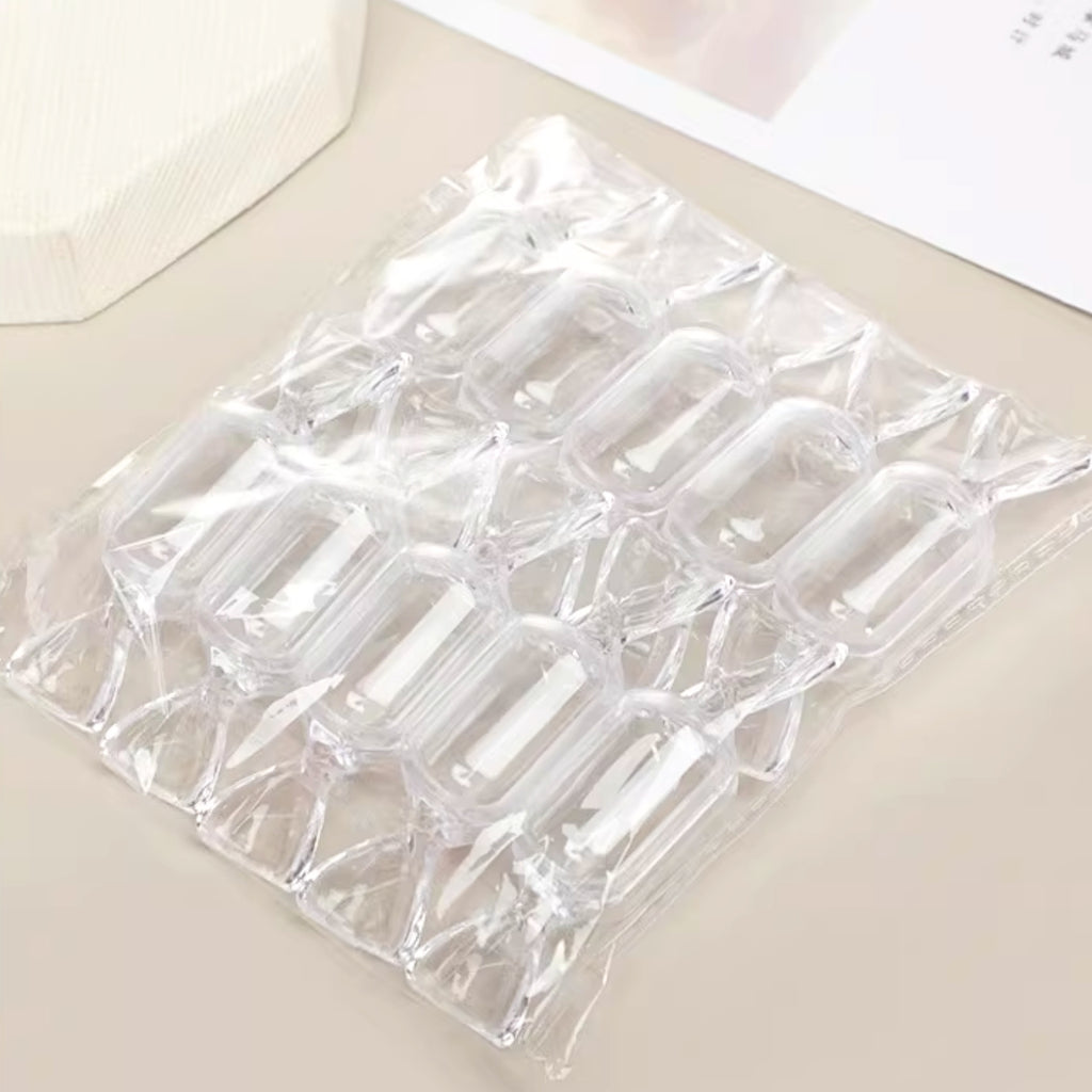 Boîte de Rangement en Forme de Bonbons - Lot de 10 boîtes à bijoux transparentes pour bijoux de voyage pour femmes et filles