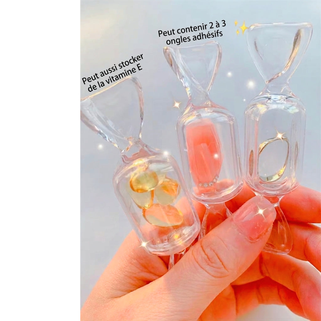 Boîte de Rangement en Forme de Bonbons - Lot de 10 boîtes à bijoux transparentes pour bijoux de voyage pour femmes et filles