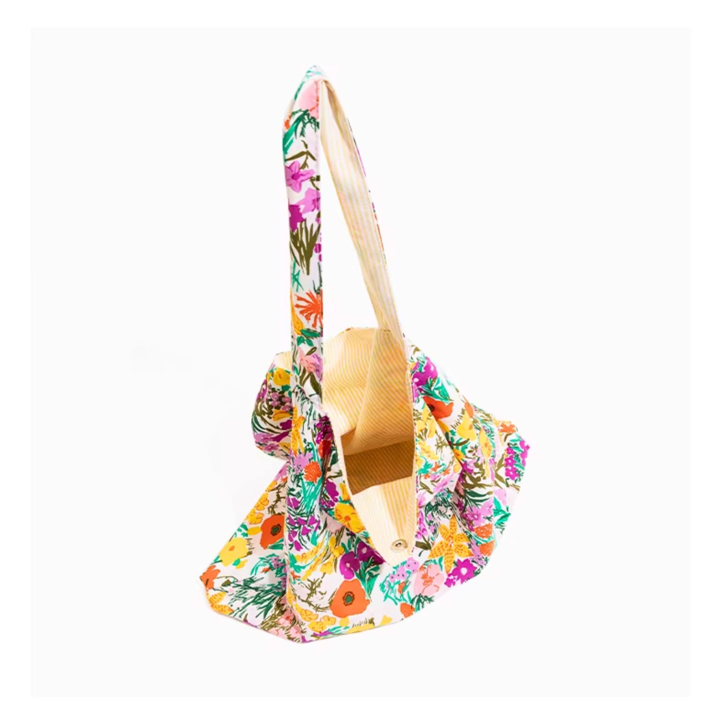 Nylon Sac à bandoulière multifonction de grande capacité à motif floral, tote bag – Sac de courses