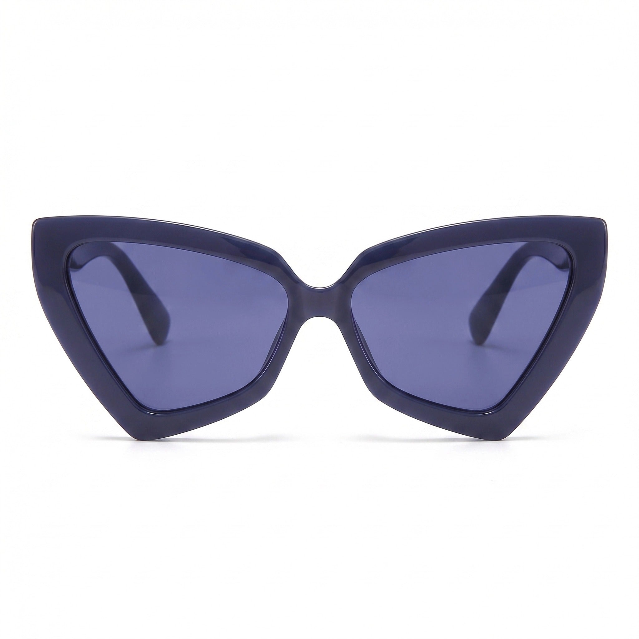 Lunettes de soleil en forme d'œil de chat triangulaire pour femmes, lunettes de soleil à la mode résistantes aux UV, lunettes rétro tendance