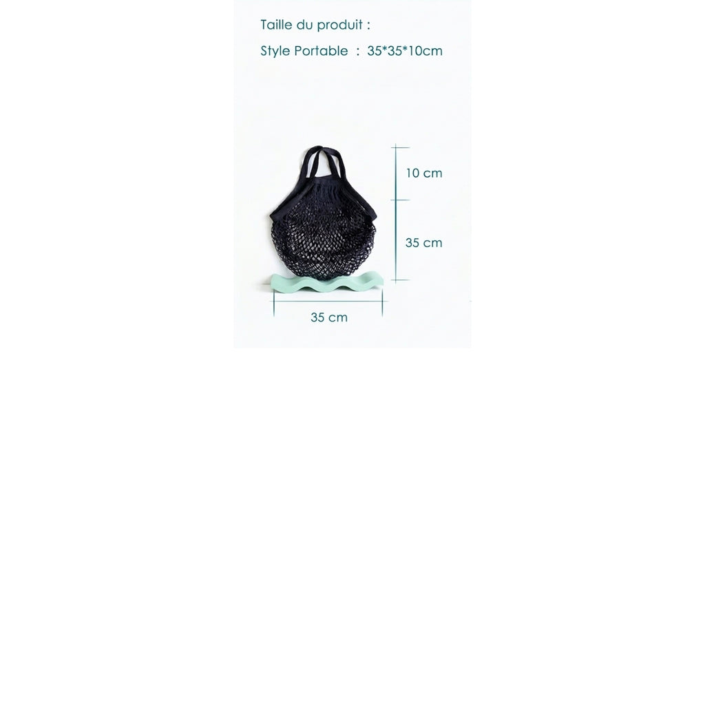 Sac de Courses en Coton Filet - Provisions D’Achat Epicerie Rangement Poche Fruits Légumes Pliable Réutilisable