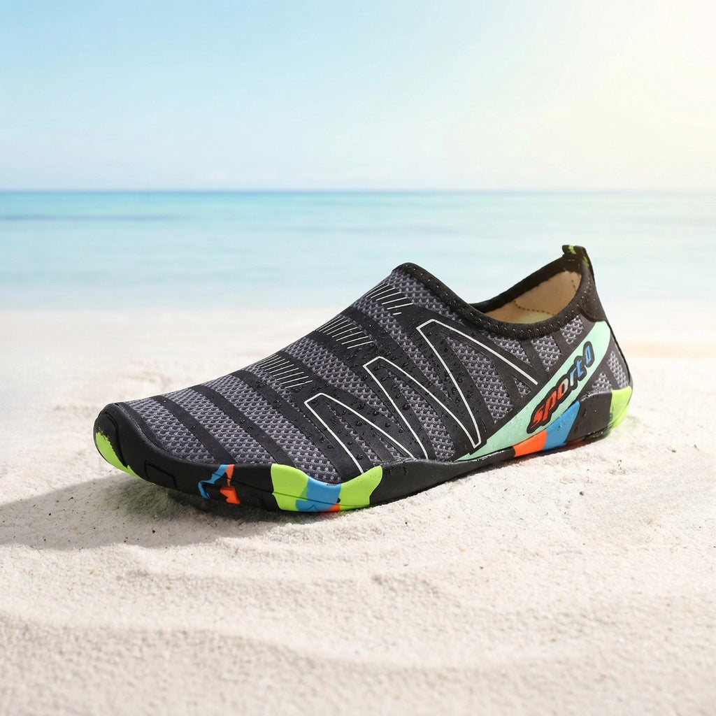 Chaussures Aquatiques Homme Femme - Chaussures de Plage à Séchage Rapide et Respirantes - Chaussons de Natation Antidérapants pour Surf, Kayak, Yoga et Randonnée Aquatique