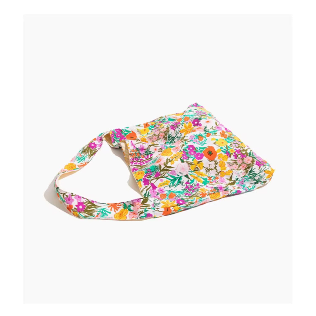 Nylon Sac à bandoulière multifonction de grande capacité à motif floral, tote bag – Sac de courses
