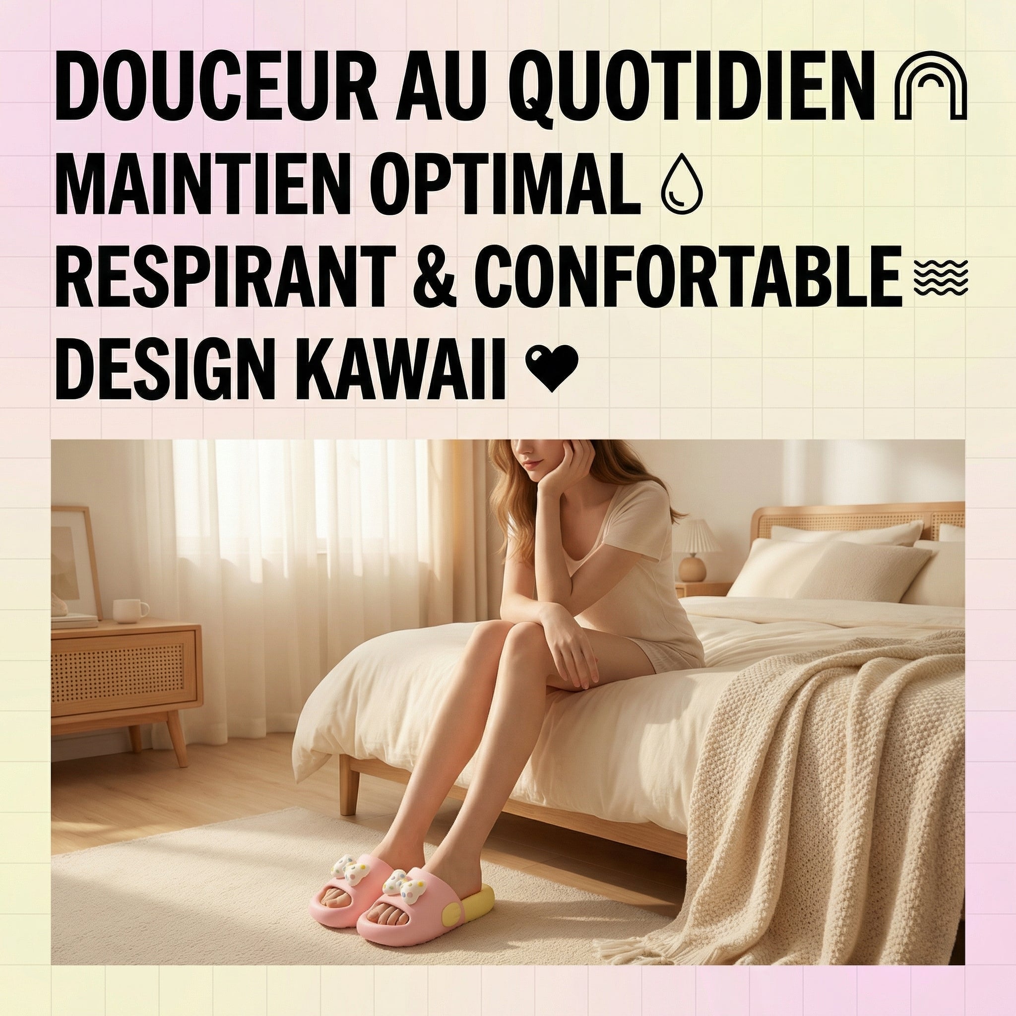 Adorables Claquettes Animaux Sandales d'Été Souples