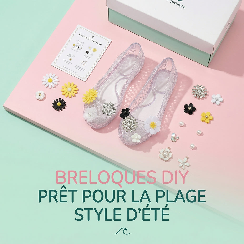 Sandales d'été en gelée à bout pointu