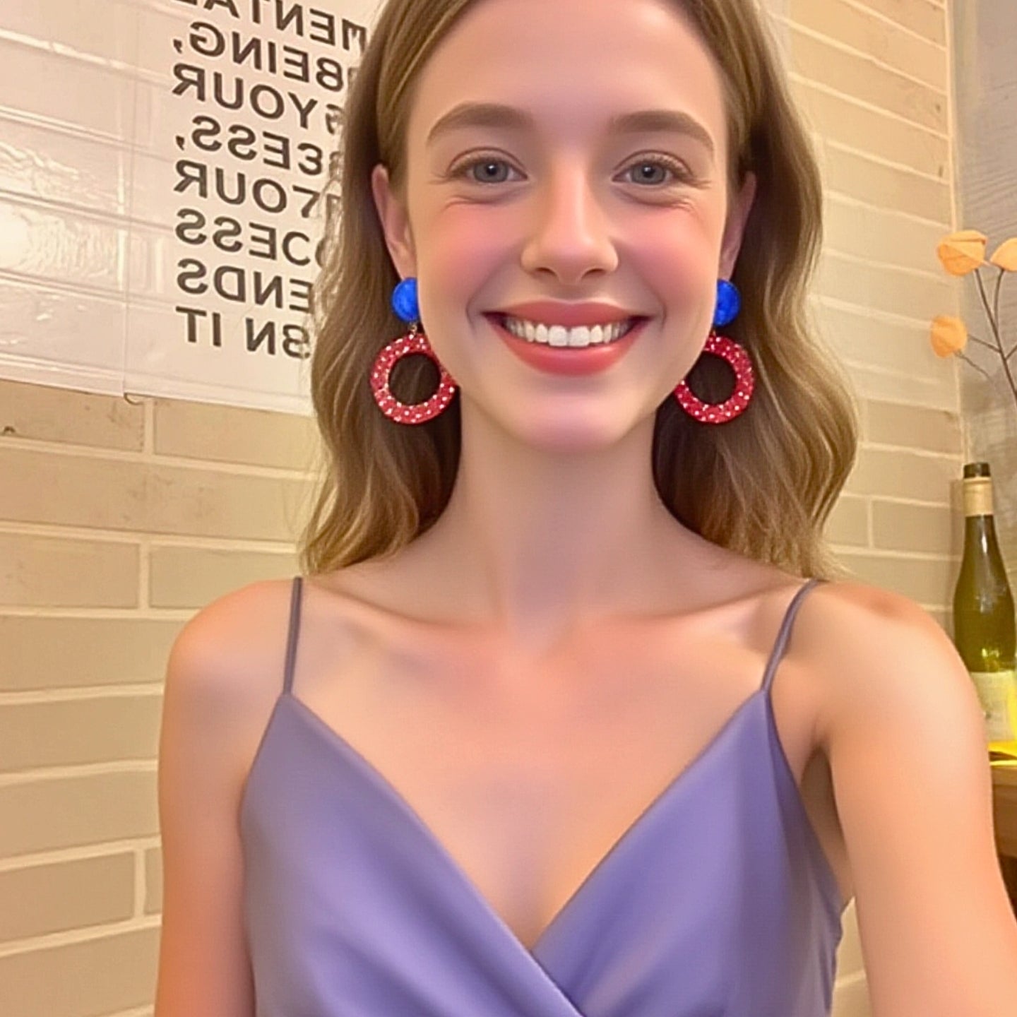 Boucles d'oreilles percées en résine acétate clips – Design géométrique rétro chic & élégance pour les fêtes, acrylique géométrique,