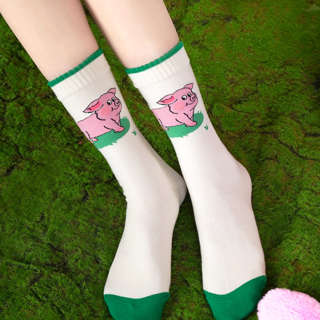 Coffret rigolo “mini-cochon” –  🐷Chaussettes mi-hautes en coton