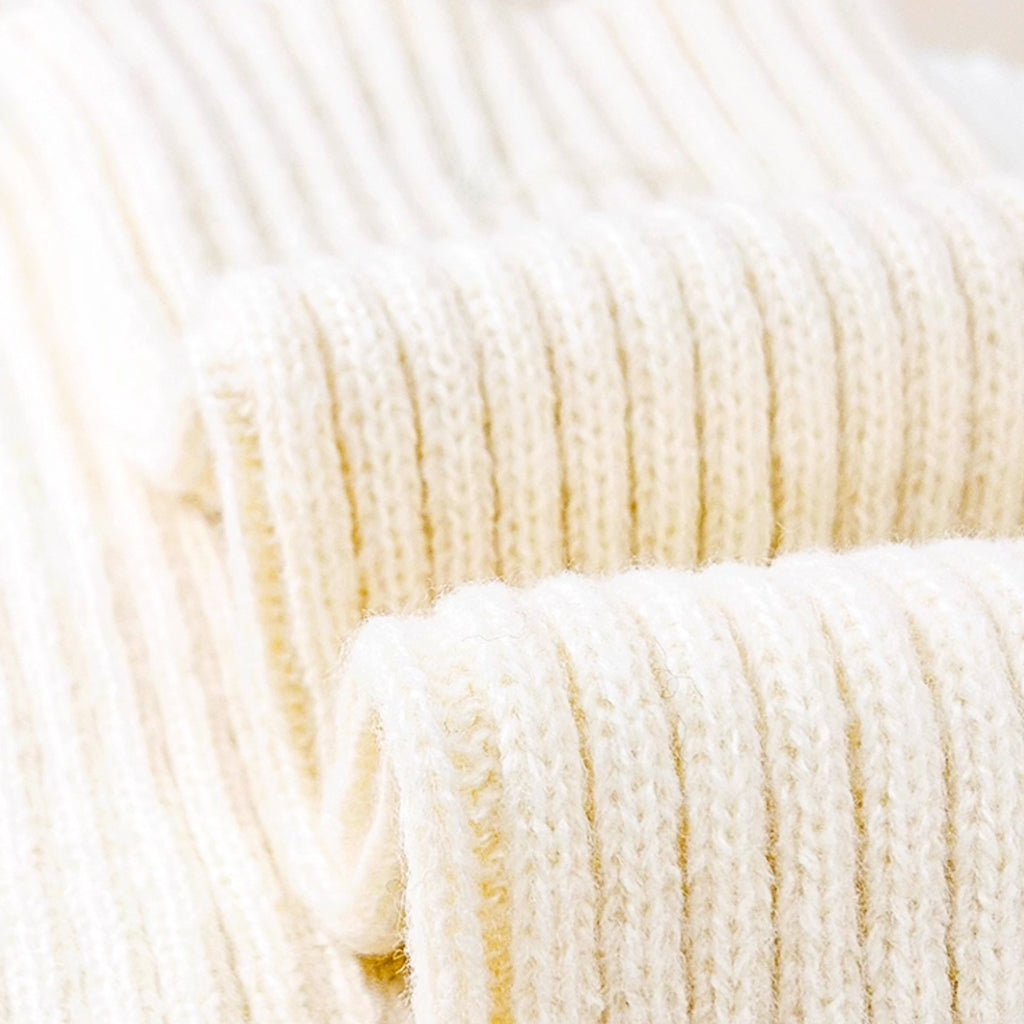 Chaussettes hautes épaisses style Y2K – Coton tricoté doux, bord roulé confortable, parfaites avec mocassins, baskets, Birkenstock ou UGG