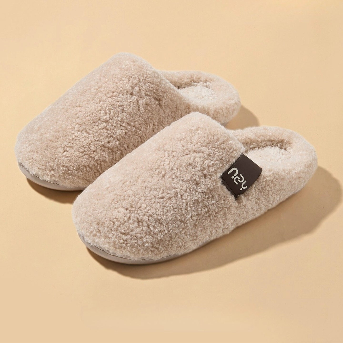 Chaussons mules en fausse fourrure