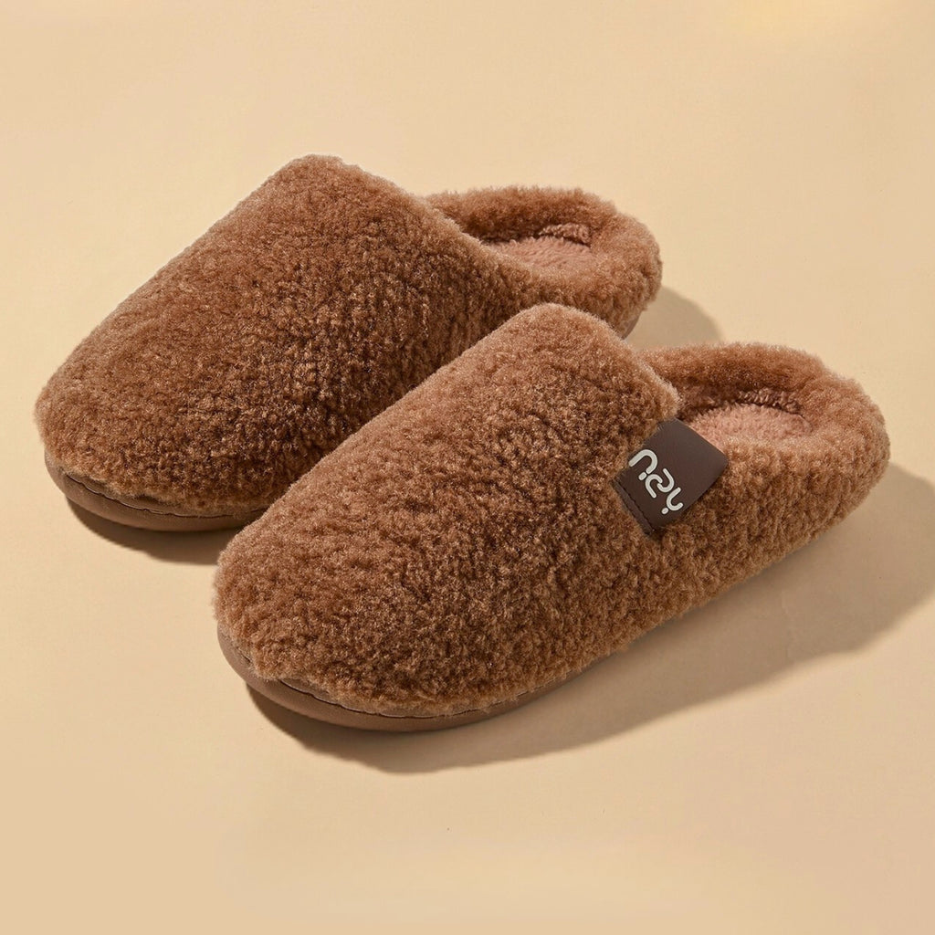 Chaussons mules en fausse fourrure
