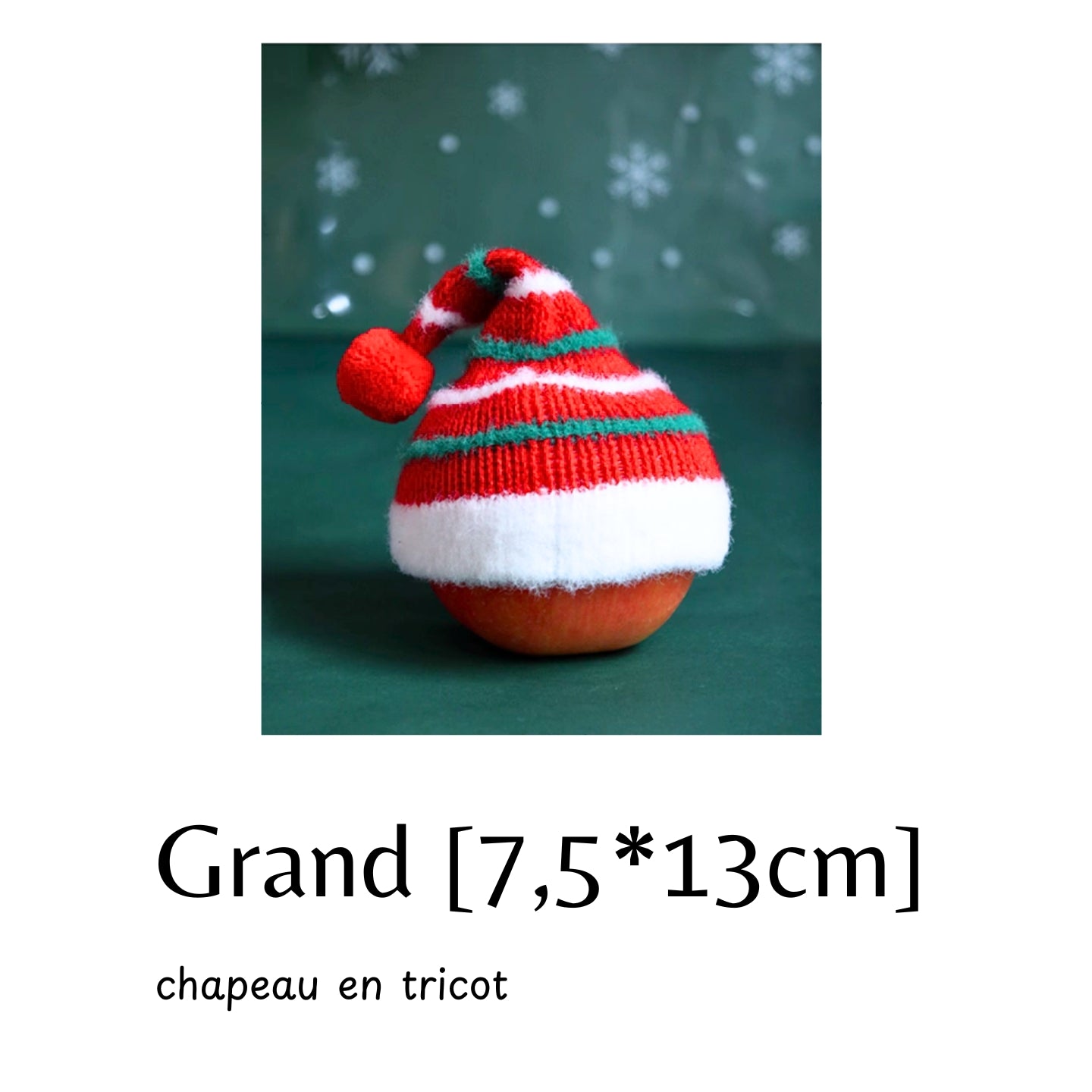 Décorations de Noël DIY🎅 – mini chapeaux / bonnets en tissu ou tricot à fixer sur bouteilles, sucettes, pommes, boissons festives