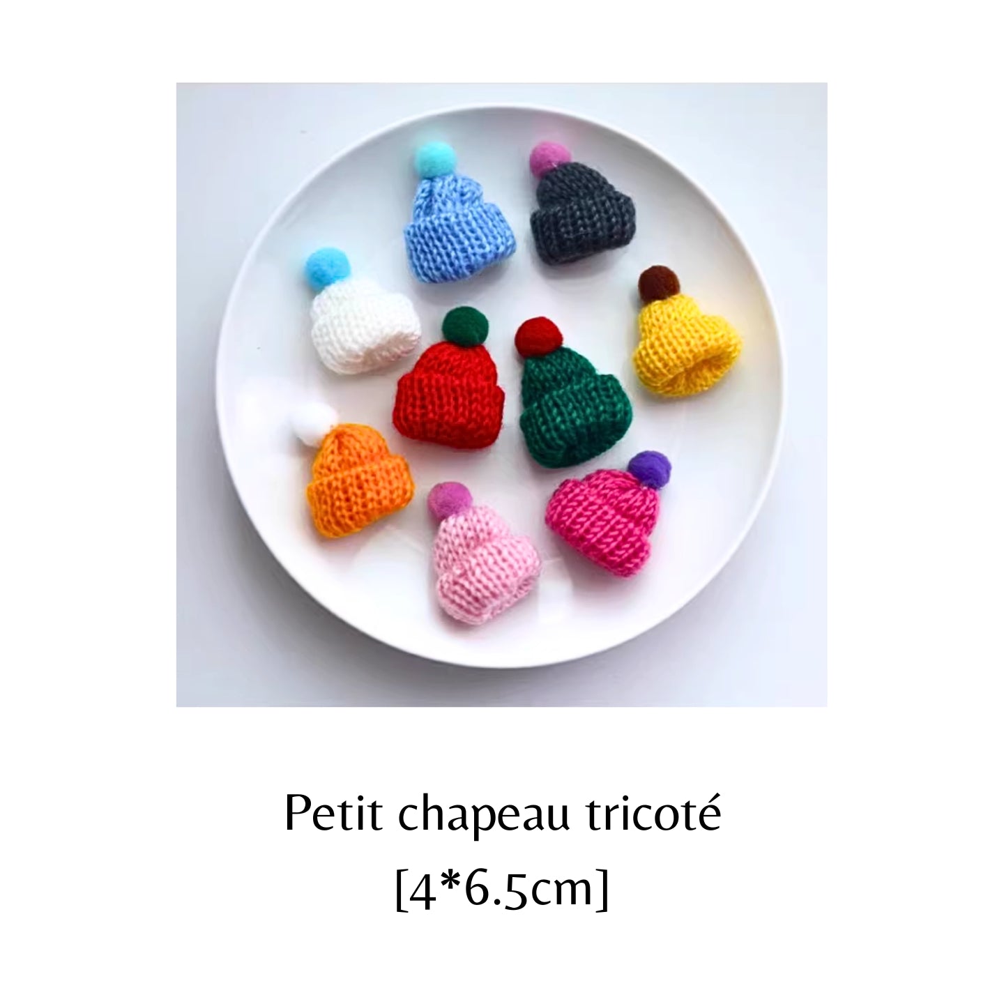 🤠Mini chapeau tricoté décoratif en laine, accessoire adorable pour Noël, anniversaires et autres fêtes