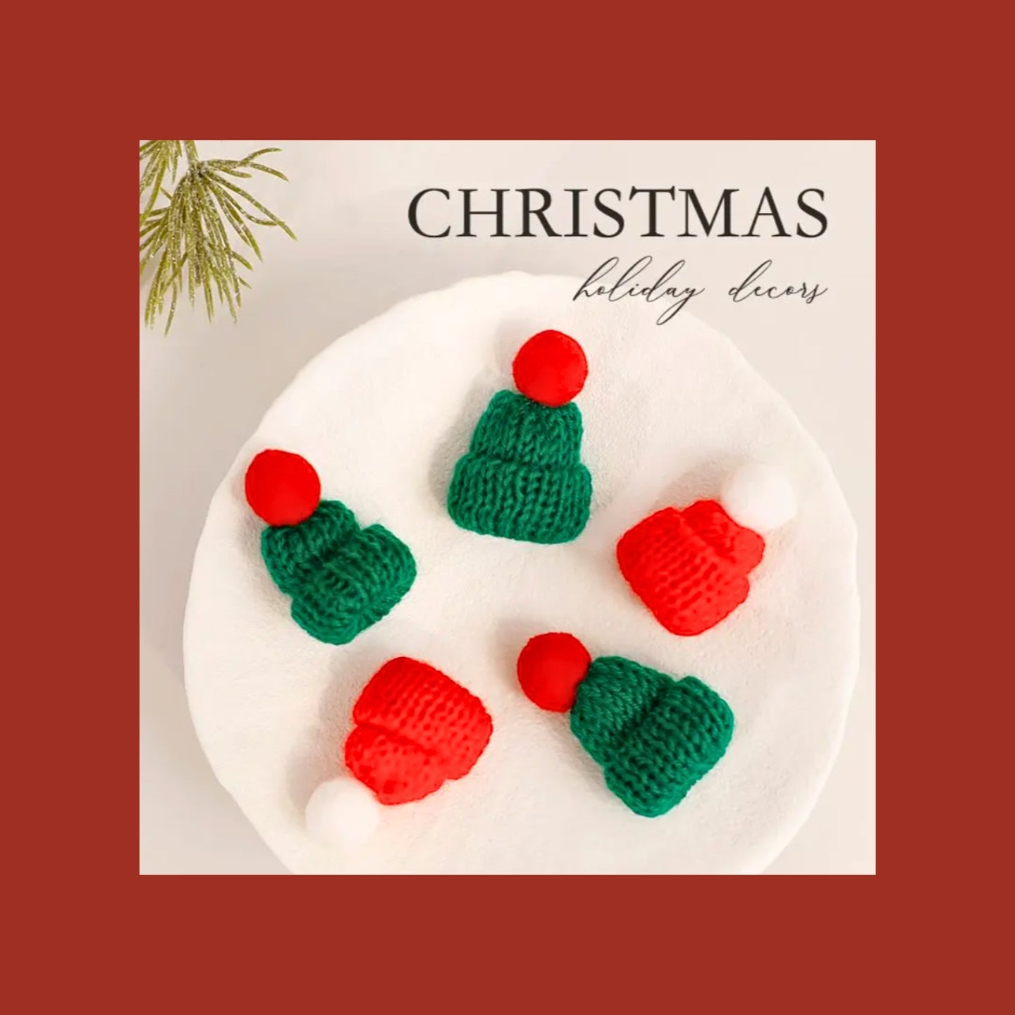 🤠Mini chapeau tricoté décoratif en laine, accessoire adorable pour Noël, anniversaires et autres fêtes