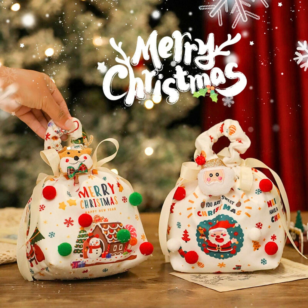 Sac cadeau de Noël – Sacs pour pommes🍎, sac de bonbons🍬🍫, sac à main pour les enfants